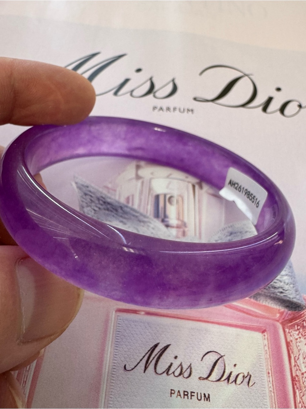 Purple Resin Bangle Bracelet